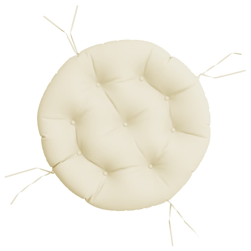 Cuscino Rotondo Crema Ø 60x11 cm in Tessuto Oxford | homemem39