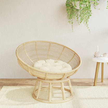 Cuscino Rotondo Crema Ø 60x11 cm in Tessuto Oxford | homemem39