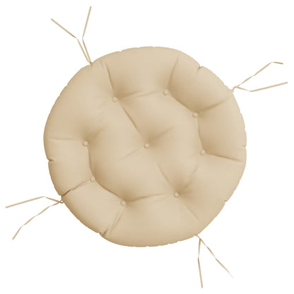 Cuscino Rotondo Beige Ø 60x11 cm in Tessuto Oxford | homemem39