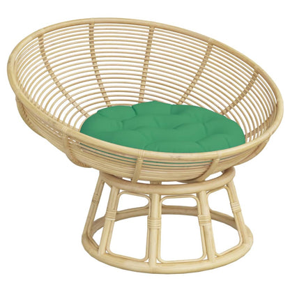 Cuscino Rotondo Verde Ø 60x11 cm in Tessuto Oxford | homemem39