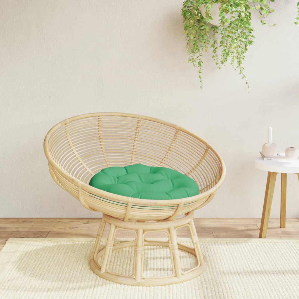 Cuscino Rotondo Verde Ø 60x11 cm in Tessuto Oxford | homemem39