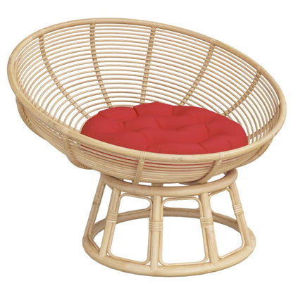 Cuscino Rotondo Rosso Ø 60x11 cm in Tessuto Oxford | homemem39
