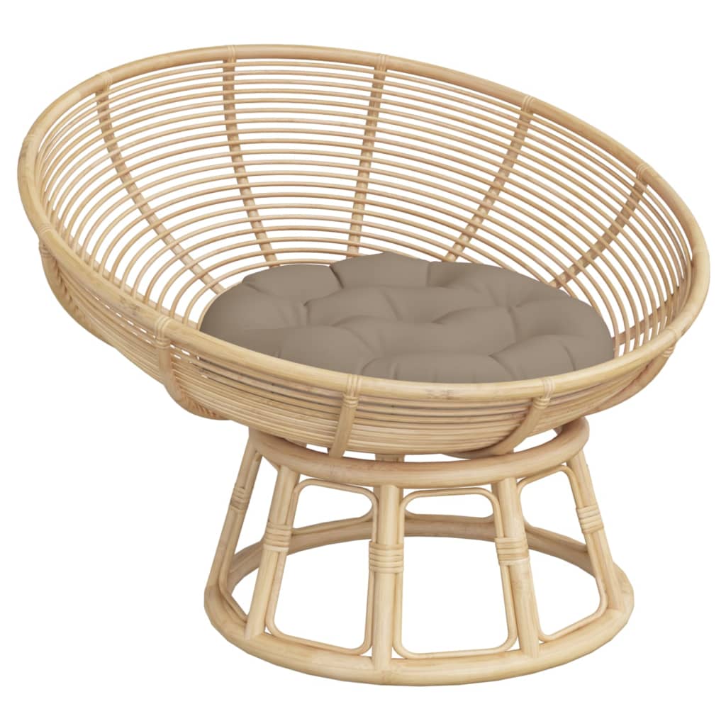 Cuscino Rotondo Tortora Ø 60x11 cm in Tessuto Oxford | homemem39