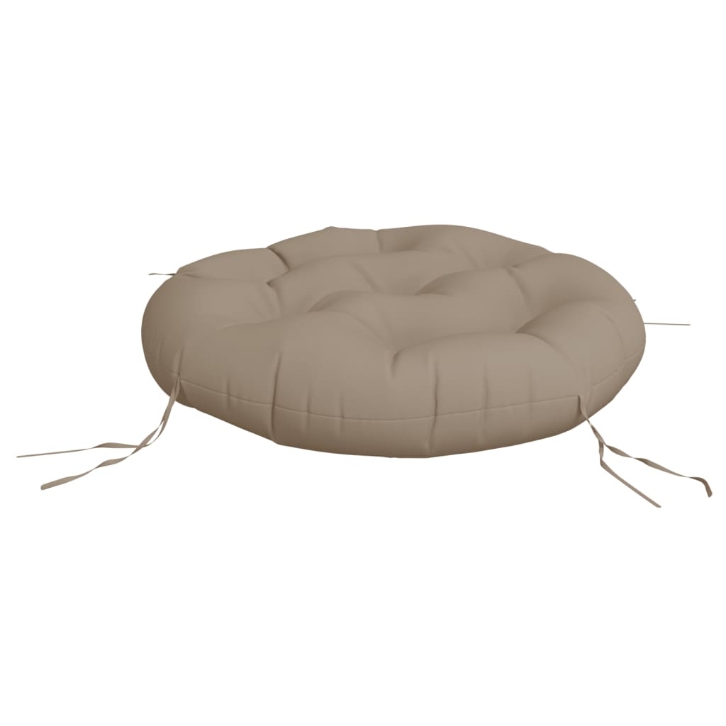 Cuscino Rotondo Tortora Ø 60x11 cm in Tessuto Oxford