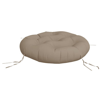 Cuscino Rotondo Tortora Ø 60x11 cm in Tessuto Oxford