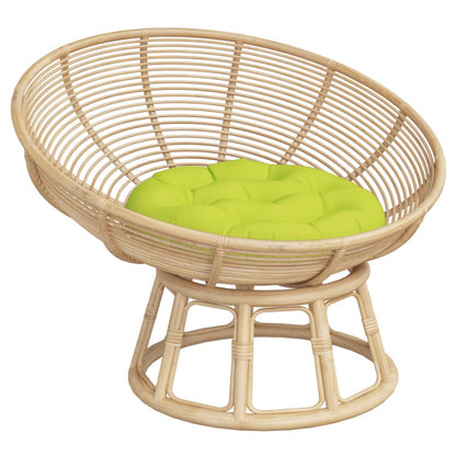 Cuscino Rotondo Verde Chiaro Ø 60x11 cm in Tessuto Oxford | homemem39