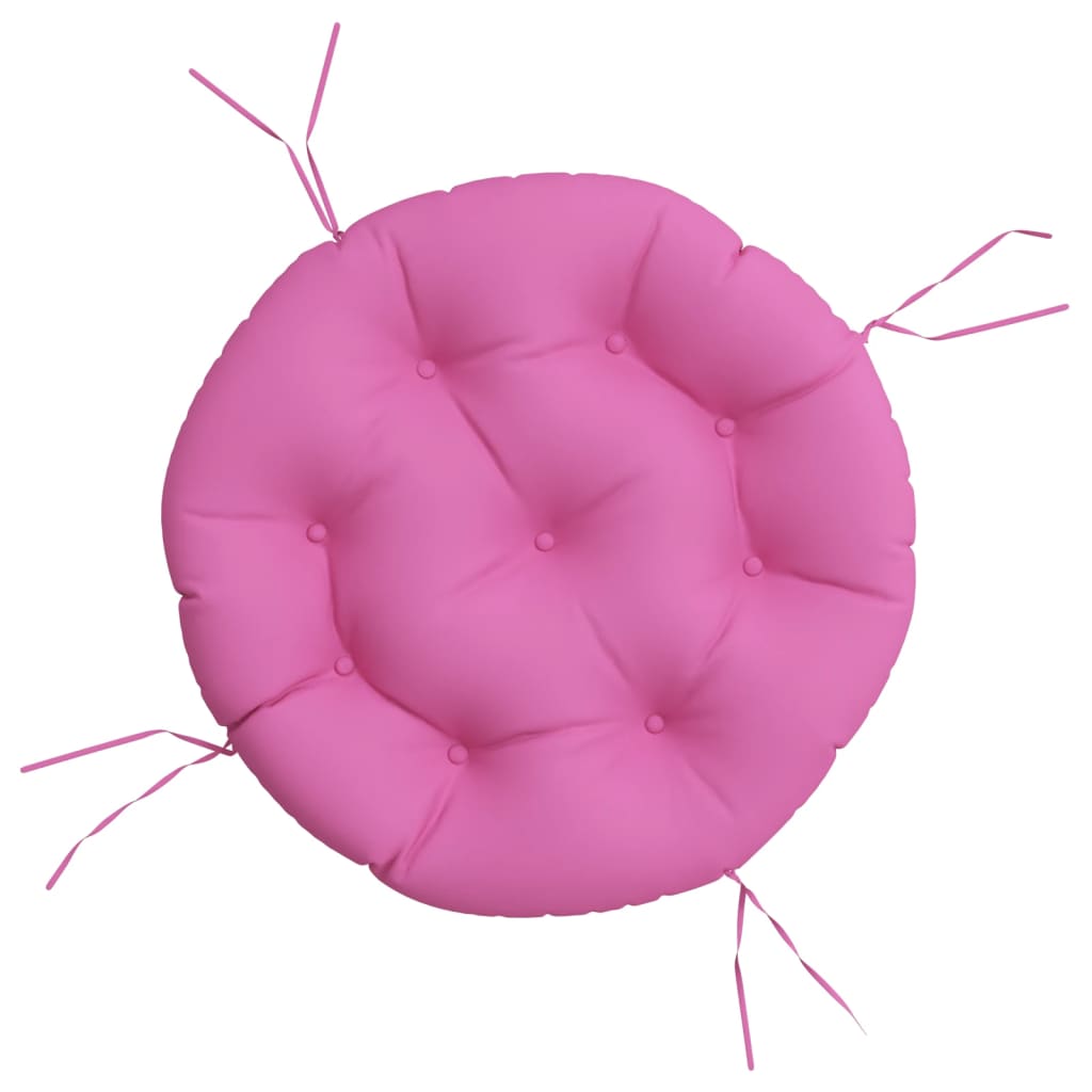 Cuscino Rotondo Rosa Ø 60x11 cm in Tessuto Oxford | homemem39