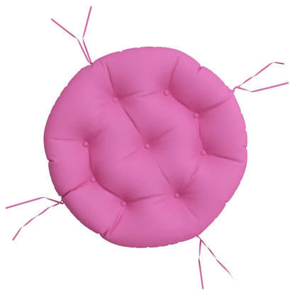 Cuscino Rotondo Rosa Ø 60x11 cm in Tessuto Oxford | homemem39