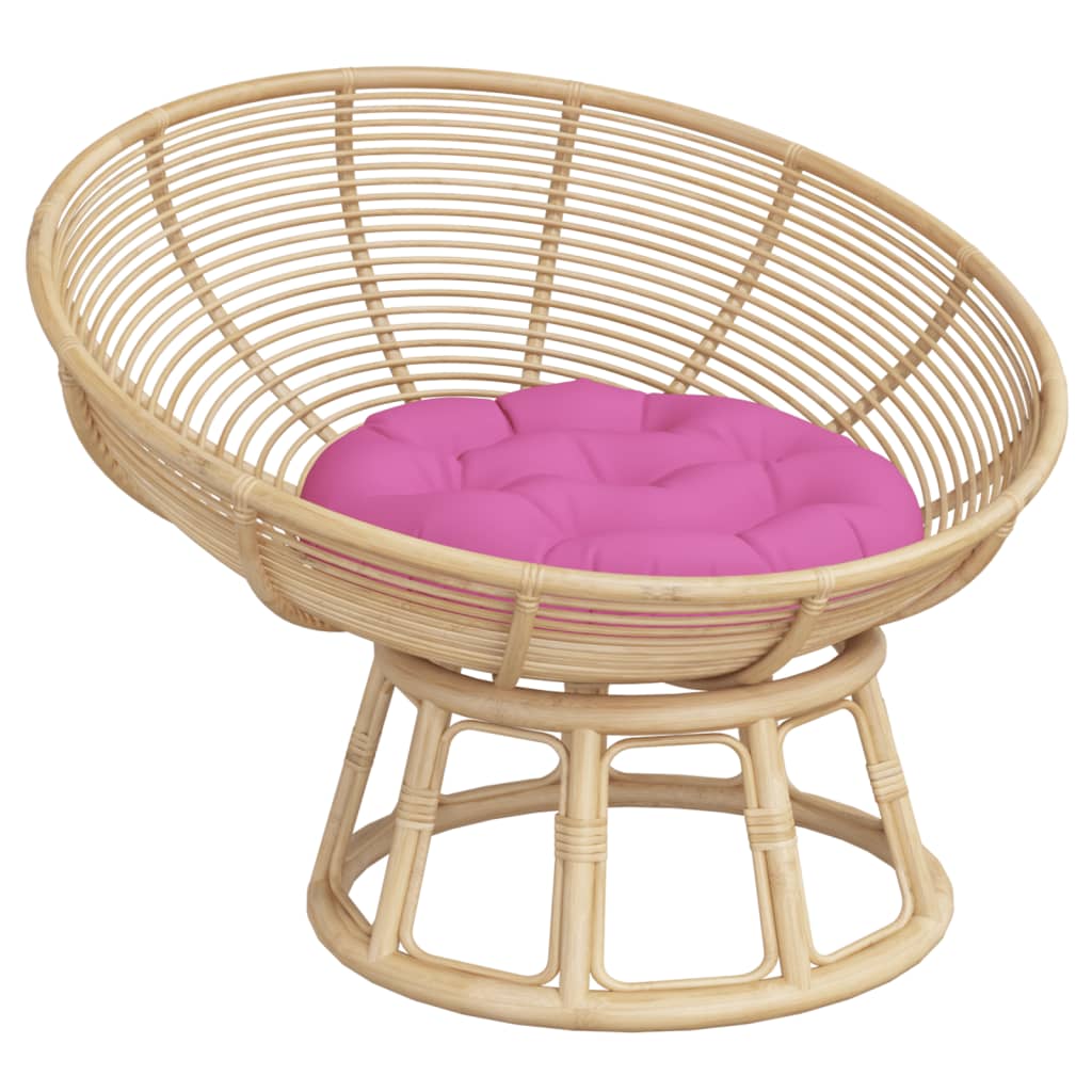 Cuscino Rotondo Rosa Ø 60x11 cm in Tessuto Oxford | homemem39