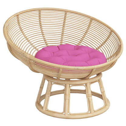 Cuscino Rotondo Rosa Ø 60x11 cm in Tessuto Oxford | homemem39