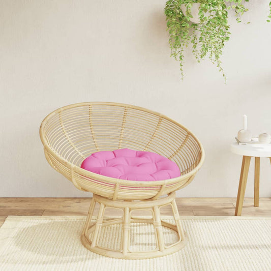 Cuscino Rotondo Rosa Ø 60x11 cm in Tessuto Oxford | homemem39