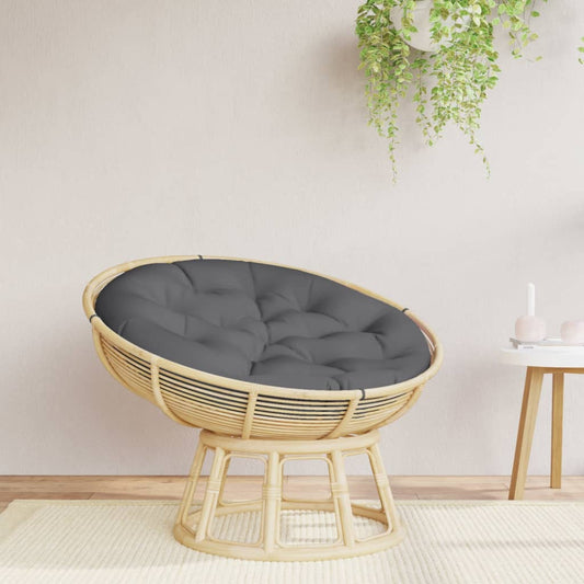 Cuscino Rotondo Antracite Ø 100x11 cm in Tessuto Oxford | homemem39