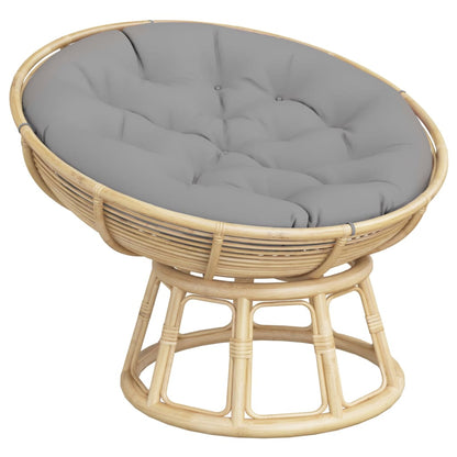 Cuscino Rotondo Grigio Ø 100x11 cm in Tessuto Oxford | homemem39