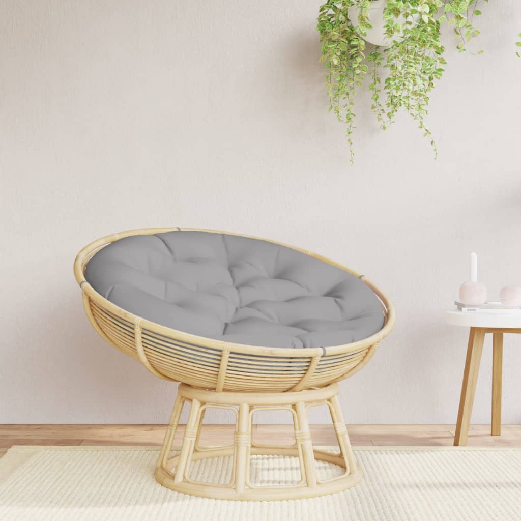 Cuscino Rotondo Grigio Ø 100x11 cm in Tessuto Oxford | homemem39