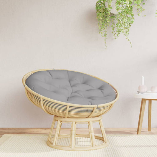 Cuscino Rotondo Grigio Ø 100x11 cm in Tessuto Oxford | homemem39