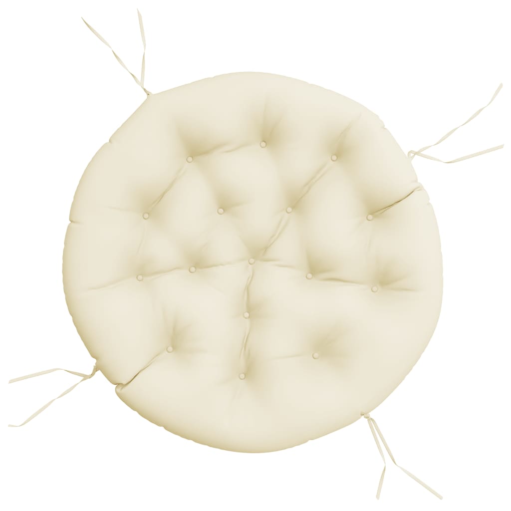 Cuscino Rotondo Crema Ø 100x11 cm in Tessuto Oxford | homemem39