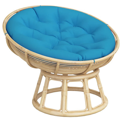 Cuscino Rotondo Blu Chiaro Ø 100x11 cm in Tessuto Oxford | homemem39