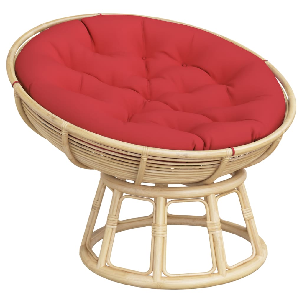 Cuscino Rotondo Rosso Ø 100x11 cm in Tessuto Oxford | homemem39