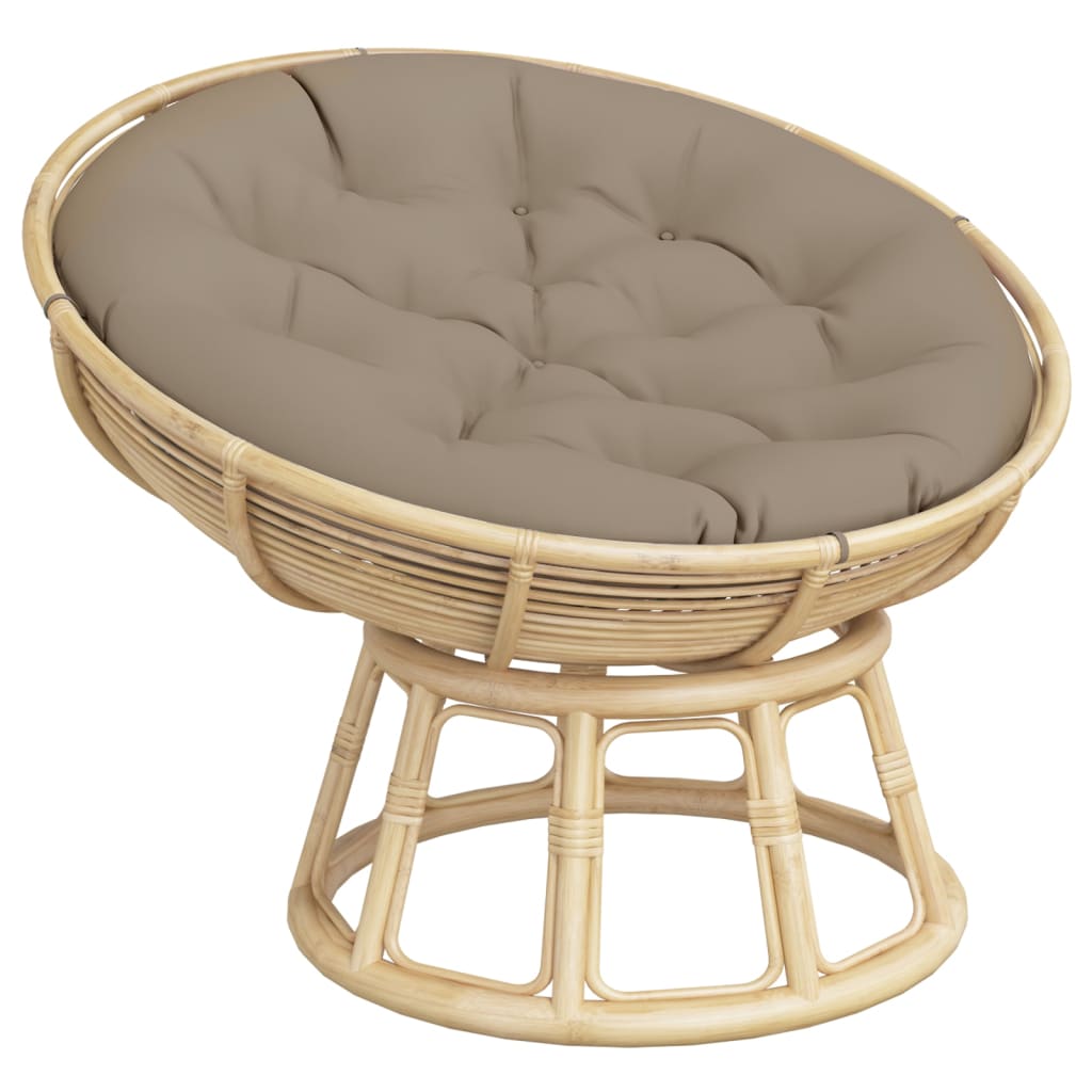 Cuscino Rotondo Tortora Ø 100x11 cm in Tessuto Oxford | homemem39