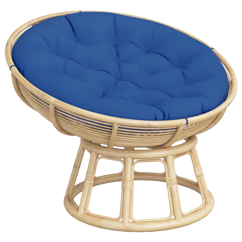 Cuscino Rotondo Blu Reale Ø 100x11 cm in Tessuto Oxford | homemem39