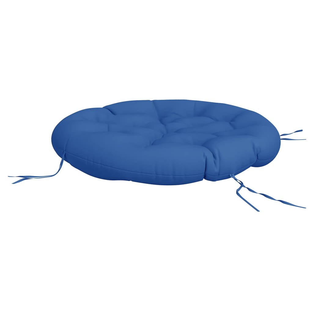 Cuscino Rotondo Blu Reale Ø 100x11 cm in Tessuto Oxford