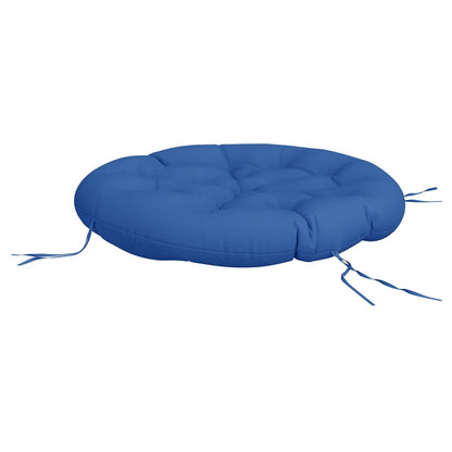 Cuscino Rotondo Blu Reale Ø 100x11 cm in Tessuto Oxford