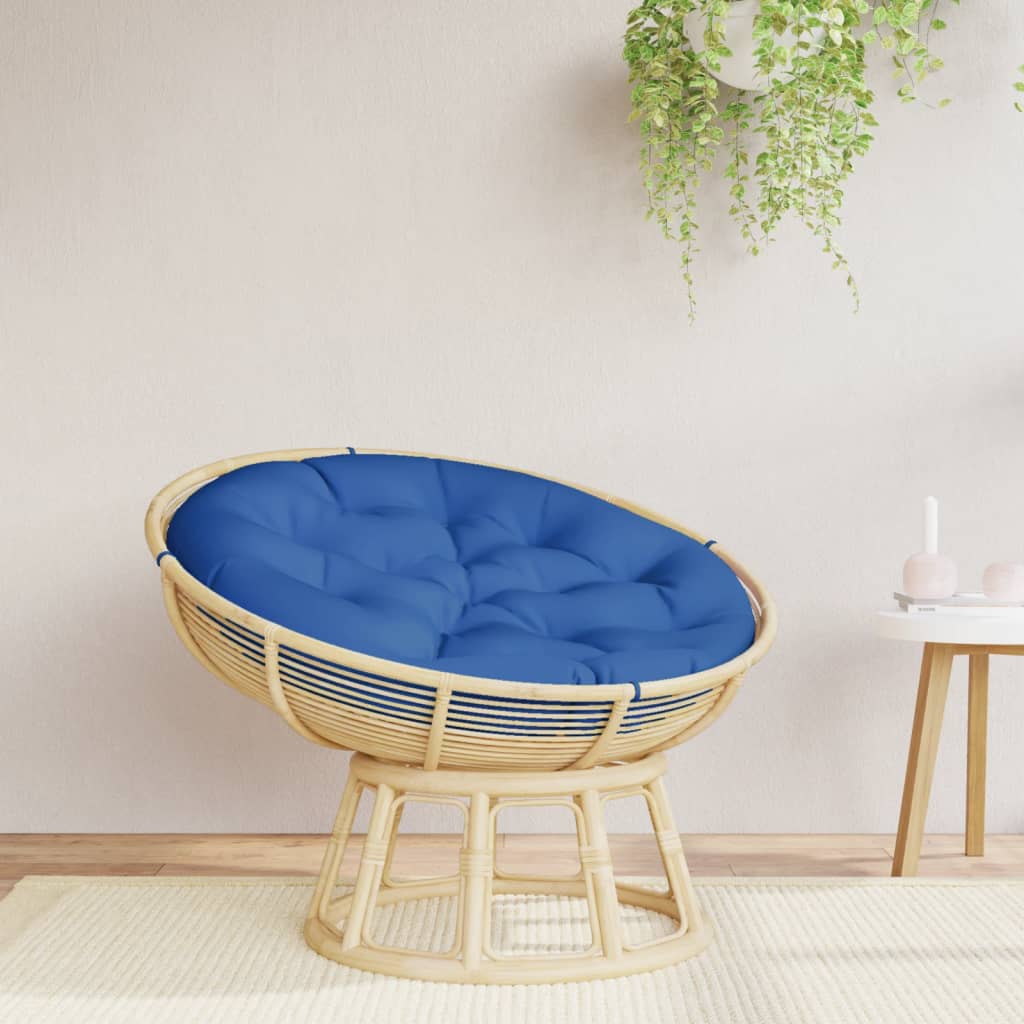 Cuscino Rotondo Blu Reale Ø 100x11 cm in Tessuto Oxford | homemem39