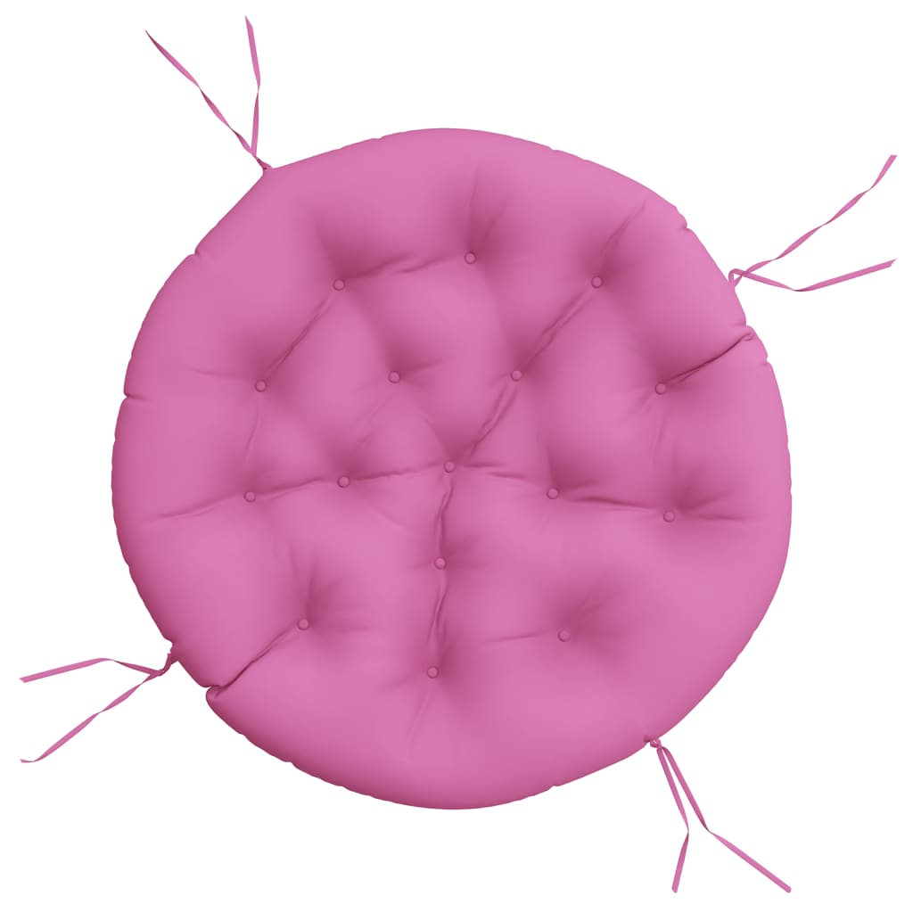 Cuscino Rotondo Rosa Ø 100x11 cm in Tessuto Oxford | homemem39