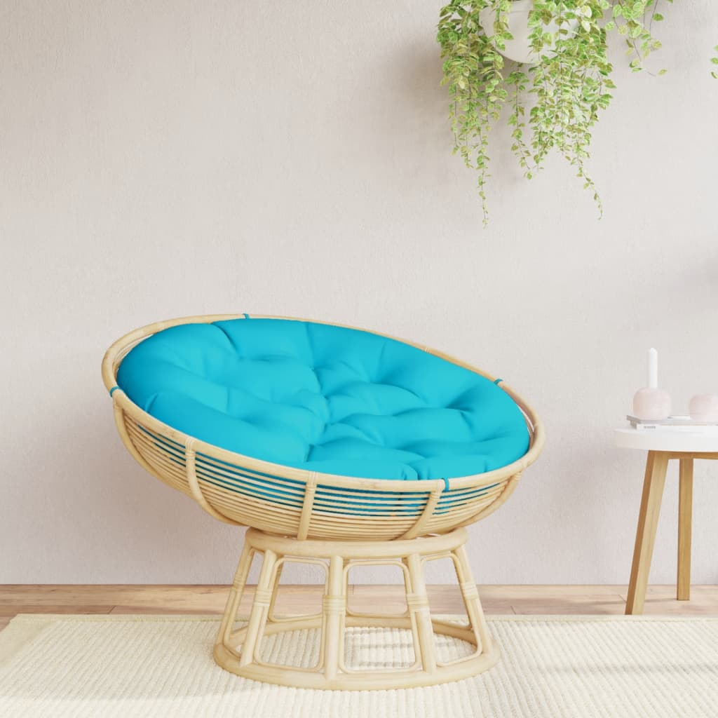 Cuscino Rotondo Turchese Ø 100x11 cm in Tessuto Oxford | homemem39