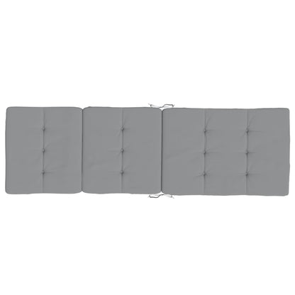 Cuscini per Sedia a Sdraio 2 pz Grigio in Tessuto Oxford - homemem39