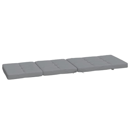 Cuscini per Sedia a Sdraio 2 pz Grigio in Tessuto Oxford - homemem39