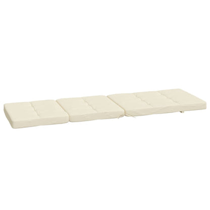Cuscini per Sedia a Sdraio 2 pz Crema in Tessuto Oxford | homemem39
