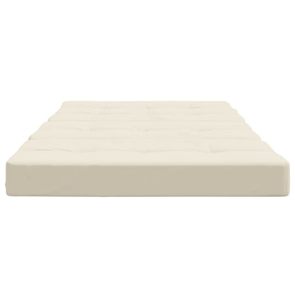 Cuscini per Sedia a Sdraio 2 pz Crema in Tessuto Oxford | homemem39