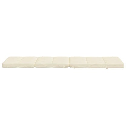 Cuscini per Sedia a Sdraio 2 pz Crema in Tessuto Oxford | homemem39