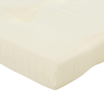 Cuscini per Sedia a Sdraio 2 pz Crema in Tessuto Oxford | homemem39