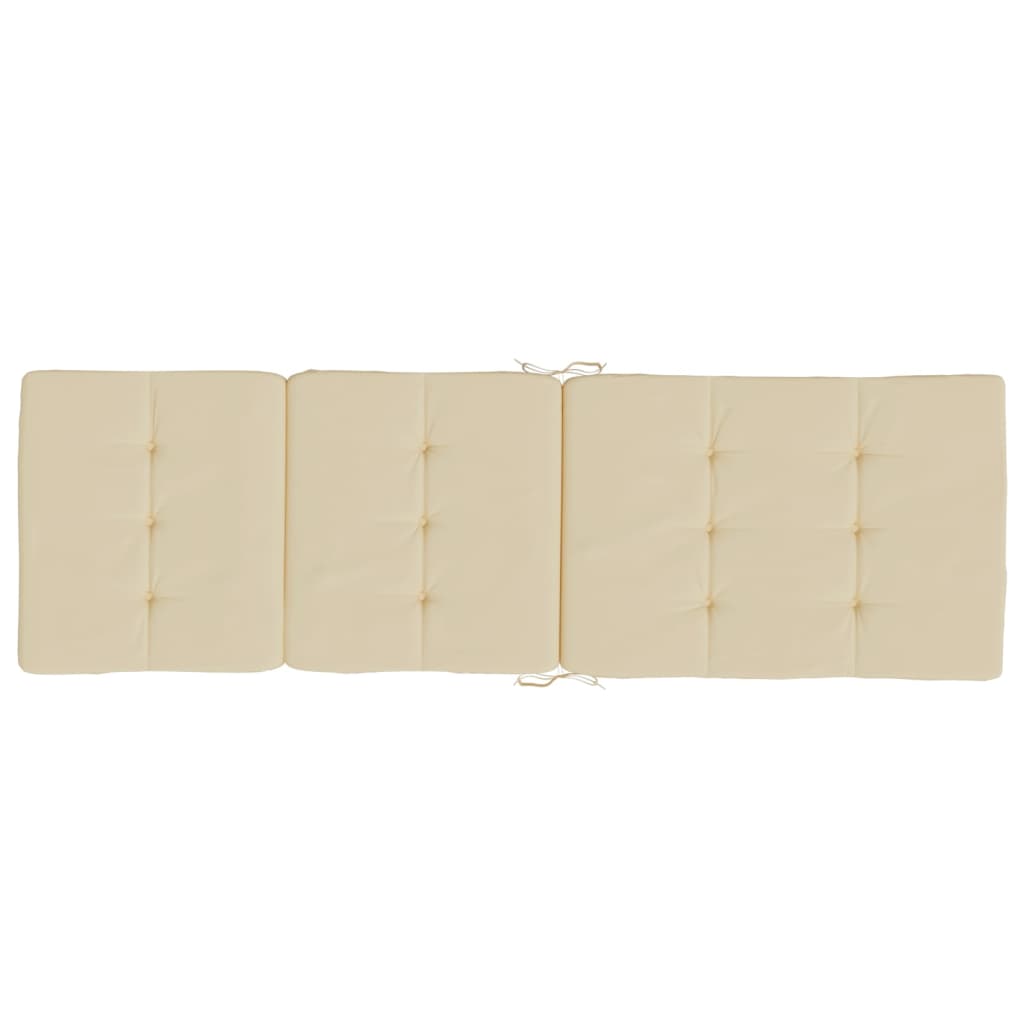 Cuscini per Sedia a Sdraio 2 pz Beige in Tessuto Oxford | homemem39
