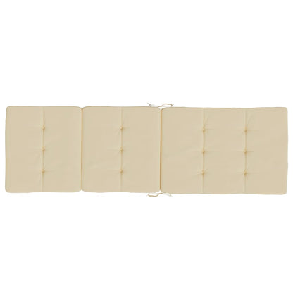 Cuscini per Sedia a Sdraio 2 pz Beige in Tessuto Oxford | homemem39