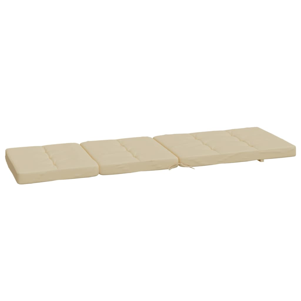Cuscini per Sedia a Sdraio 2 pz Beige in Tessuto Oxford | homemem39