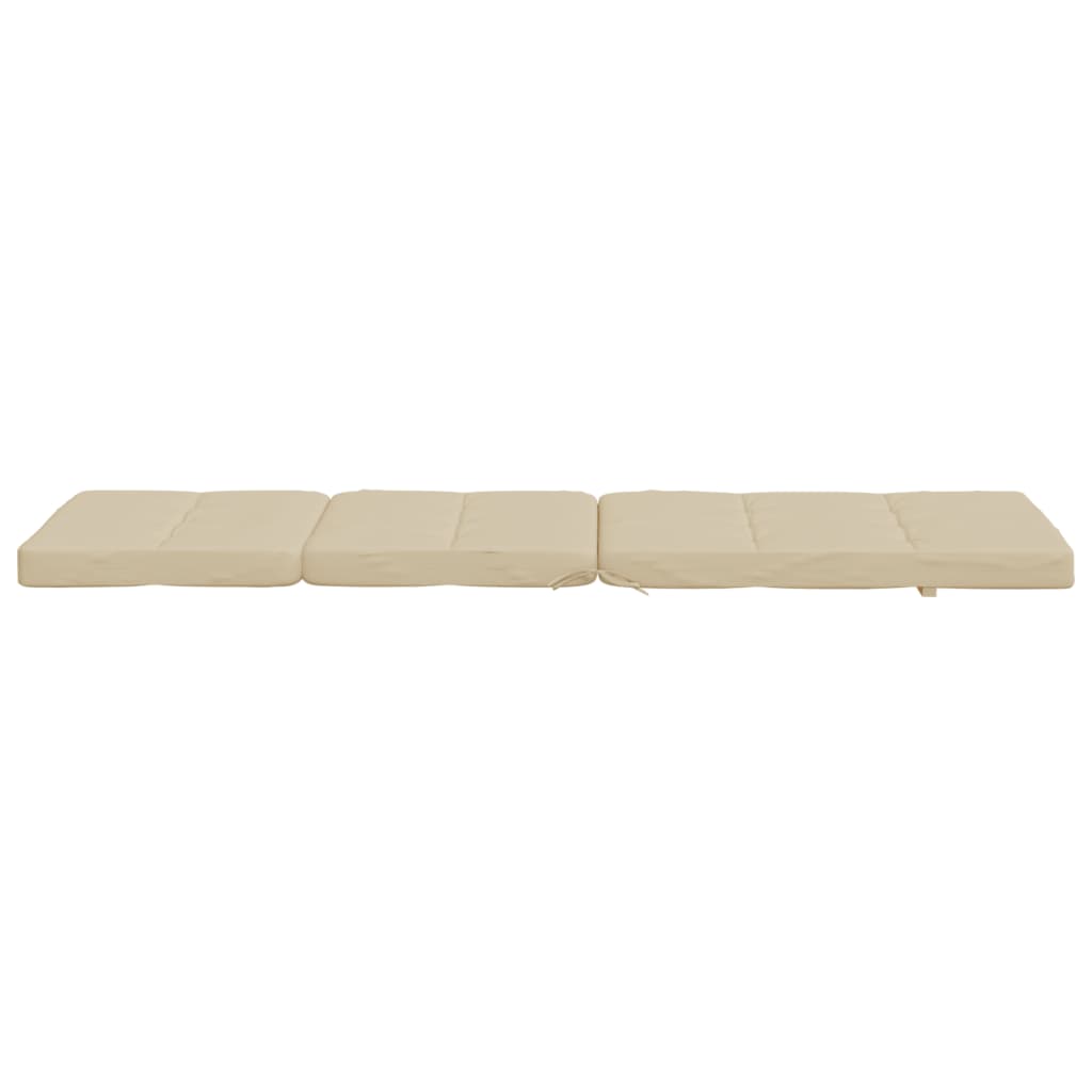 Cuscini per Sedia a Sdraio 2 pz Beige in Tessuto Oxford | homemem39