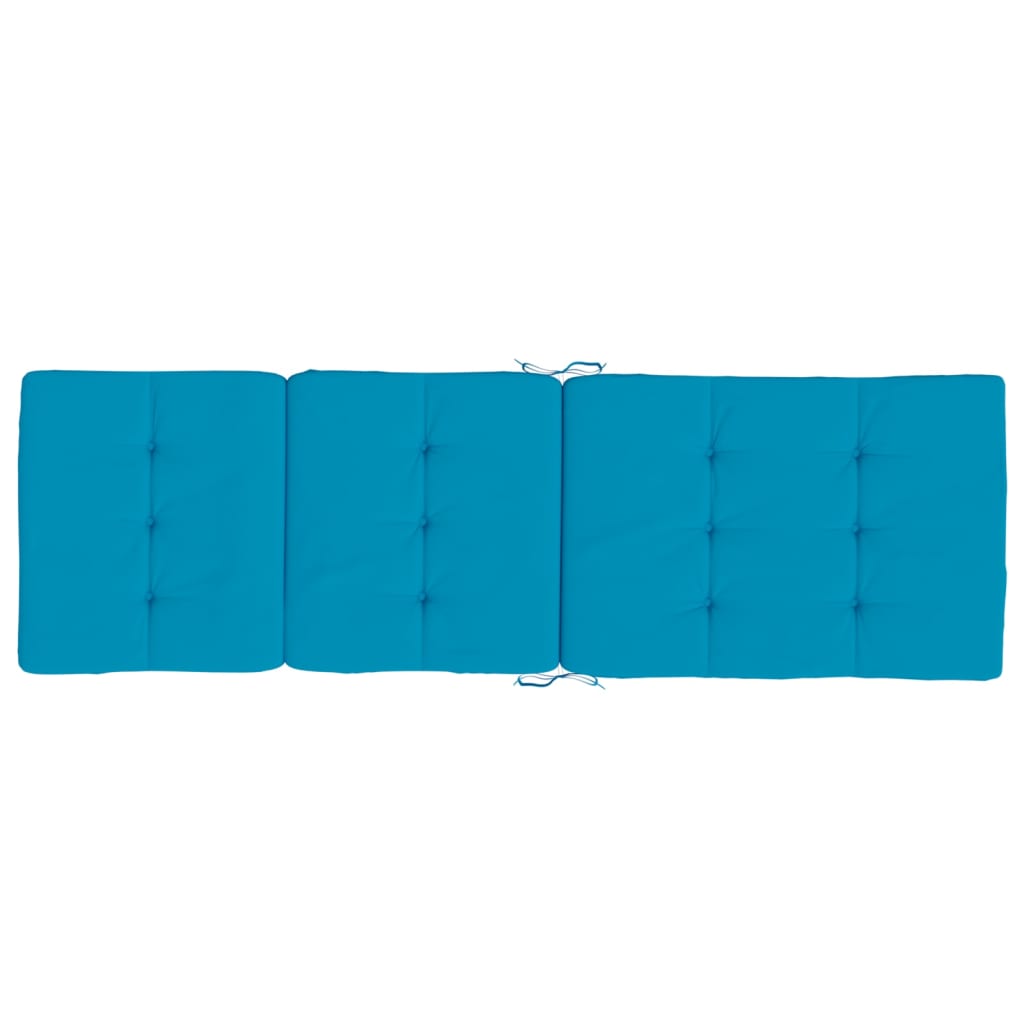 Cuscini per Sedia a Sdraio 2 pz Blu Chiaro in Tessuto Oxford | homemem39