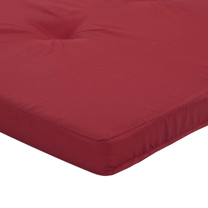 Cuscini per Sedia a Sdraio 2 pz Rosso Vino in Tessuto Oxford - homemem39