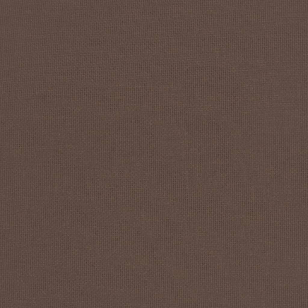 Sedia Relax con Poggiapiedi Marrone Scuro in Tessuto - homemem39