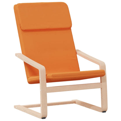Sedia Relax con Poggiapiedi Giallo Scuro in Tessuto | homemem39