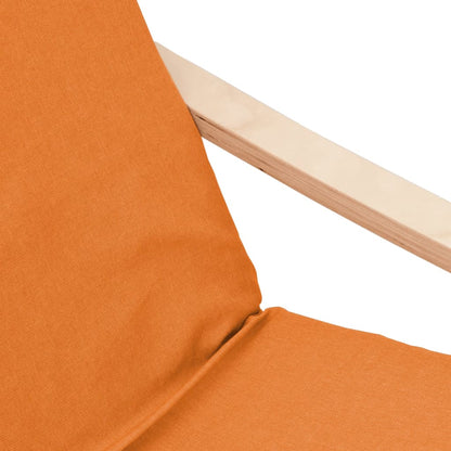 Sedia Relax con Poggiapiedi Giallo Scuro in Tessuto | homemem39