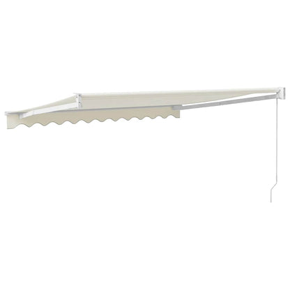 Tenda da Sole Retrattile Crema 3x2,5 m in Tessuto e Alluminio | homemem39