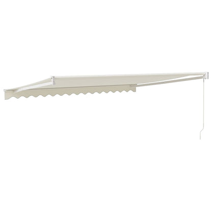Tenda da Sole Retrattile Crema 4x3 m in Tessuto e Alluminio | homemem39
