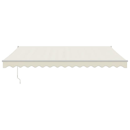 Tenda da Sole Retrattile Crema 4,5x3 m in Tessuto e Alluminio | homemem39