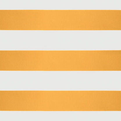 Tenda Retrattile Gialla e Bianca 4,5x3 m in Tessuto e Alluminio