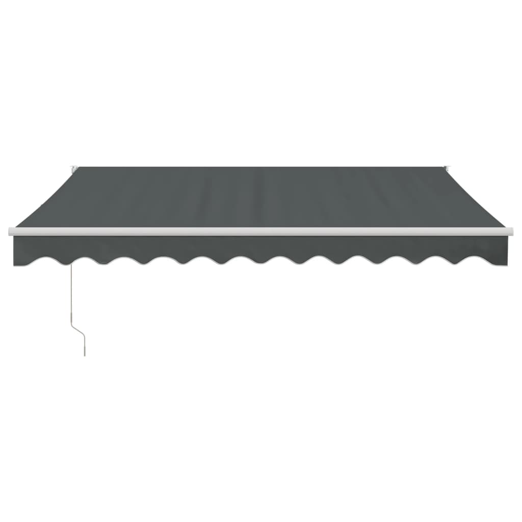 Tenda da Sole Retrattile Antracite 3x2,5 m Tessuto e Alluminio | homemem39