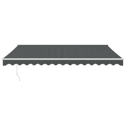 Tenda da Sole Retrattile Antracite 4x3 m in Tessuto e Alluminio | homemem39